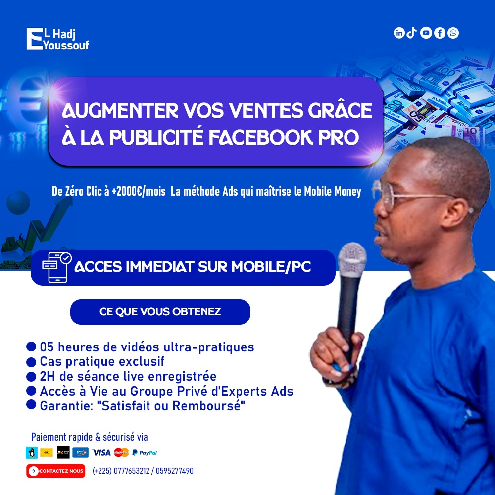 Augmenter vos VENTES grâce à la Publicité Facebook PRO & ANDROMEDA