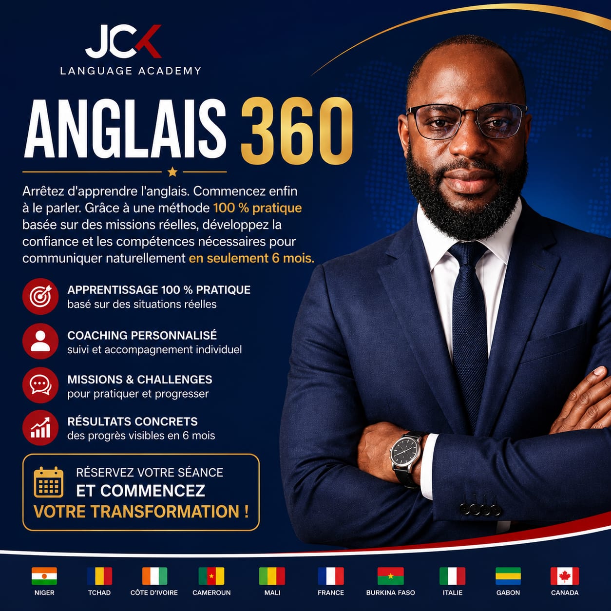 Anglais 360: passez du niveau débutant à un anglais conversationnel en seulement 6 mois
