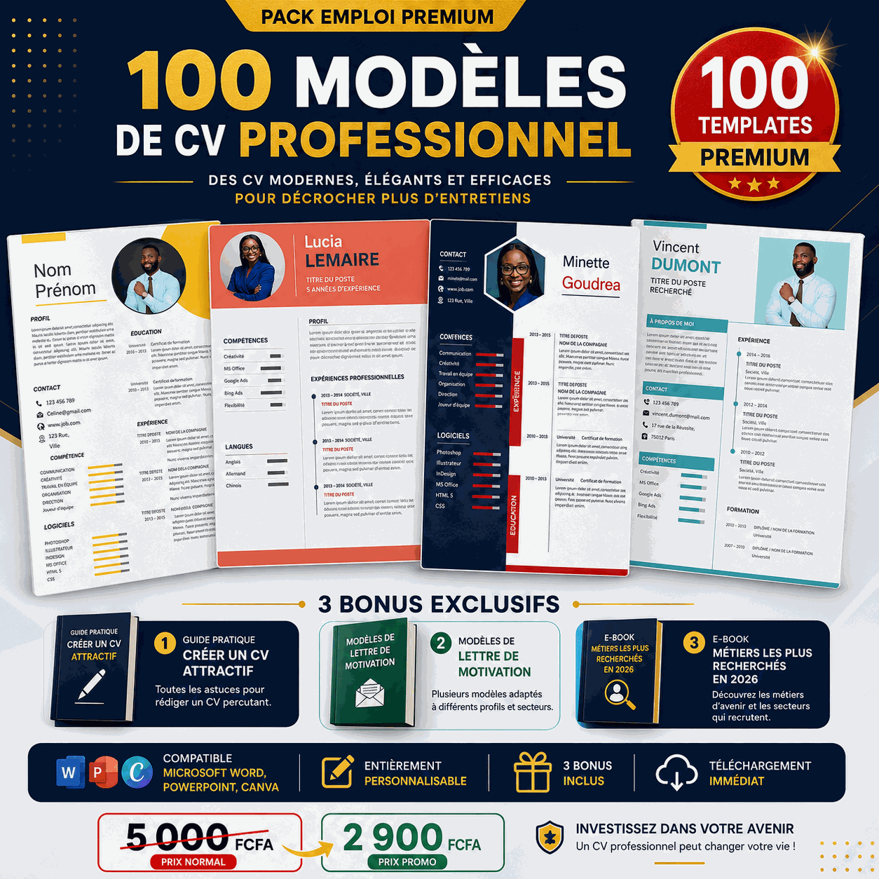 CV PRO Ultimate – 100 Templates Premium